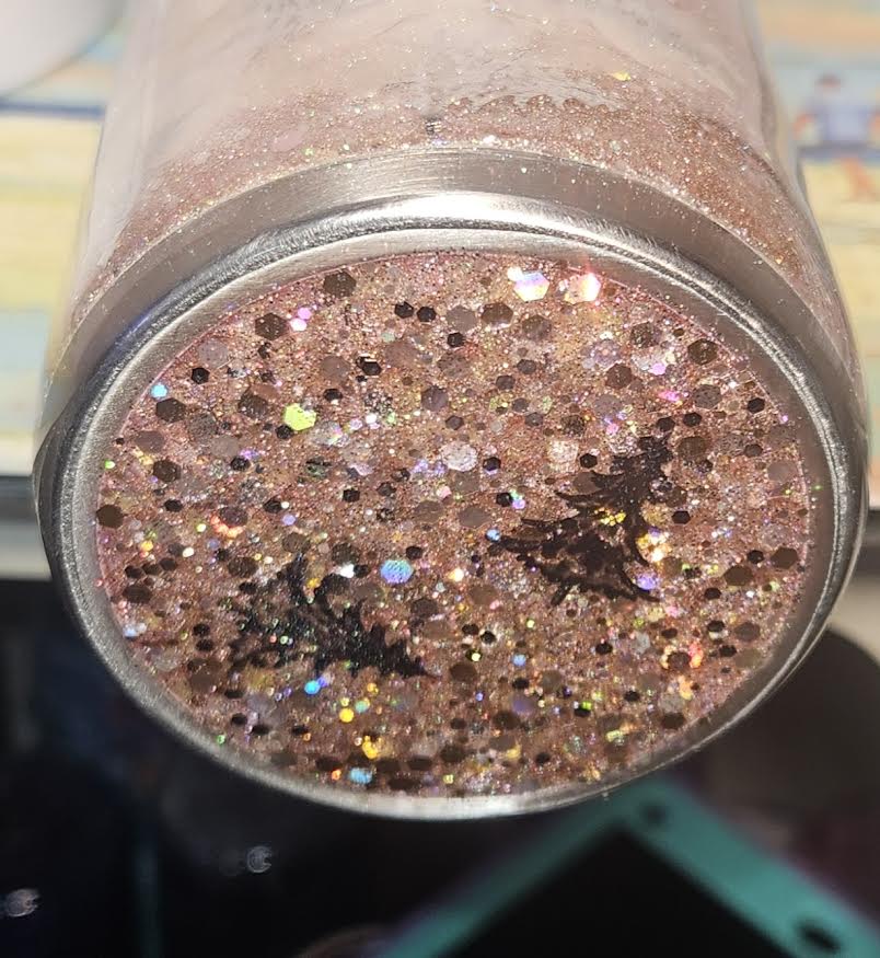 32 oz Tipsy Magnolia Glitter Base Tumbler w/ Pink Truck Holiday, Christmas, Winter