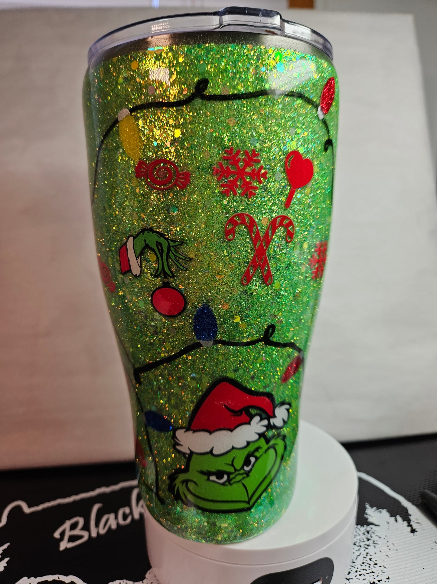 30 oz. Modern Curve Grinch Tumbler Christmas