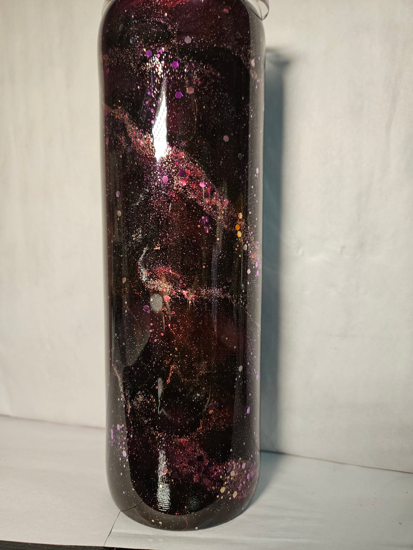 30 oz Burgandy Purple w/glitter Tumbler