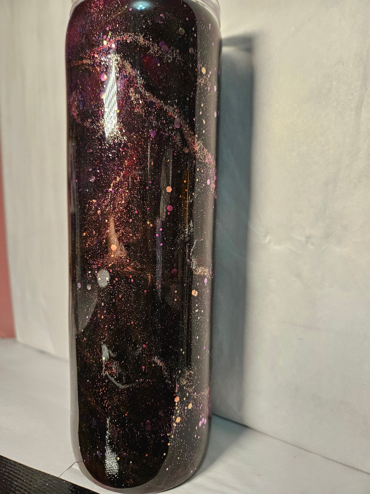 30 oz Burgandy Purple w/glitter Tumbler