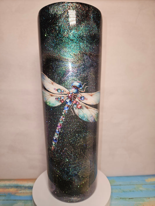 30 oz Shimmering Dragonfly Tumbler