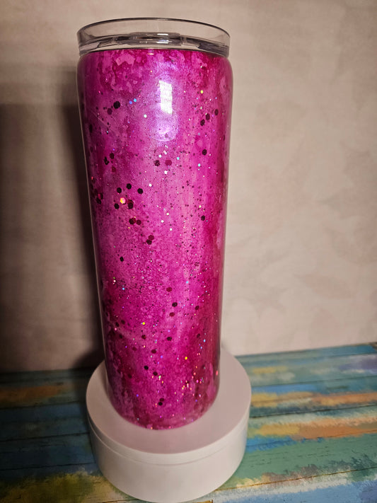 20 oz Pink Rustic Raindrop Tumbler