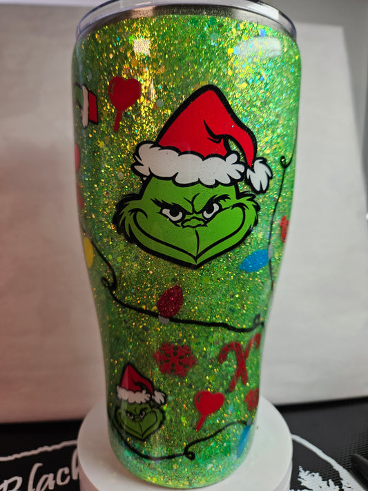 30 oz. Modern Curve Grinch Tumbler Christmas